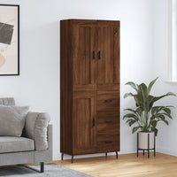 Thumbnail for Highboard Braun Eichen-Optik 69,5x34x180 cm Holzwerkstoff