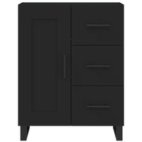 Thumbnail for Highboard Schwarz 69,5x34x180 cm Holzwerkstoff