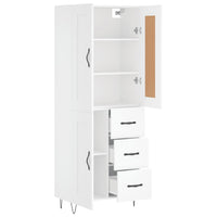 Thumbnail for Highboard Weiß 69,5x34x180 cm Holzwerkstoff