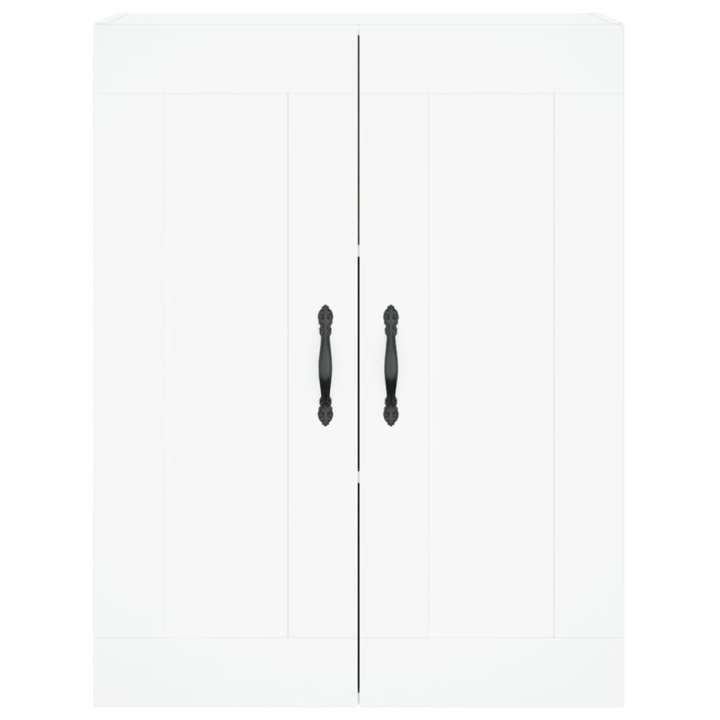 Highboard Weiß 69,5x34x180 cm Holzwerkstoff