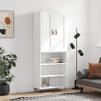 Thumbnail for Highboard Hochglanz-Weiß 69,5x34x180 cm Holzwerkstoff
