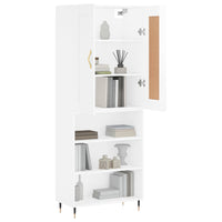 Thumbnail for Highboard Hochglanz-Weiß 69,5x34x180 cm Holzwerkstoff