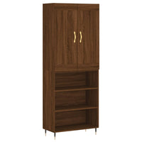 Thumbnail for Highboard Braun Eichen-Optik 69,5x34x180 cm Holzwerkstoff