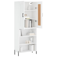 Thumbnail for Highboard Weiß 69,5x34x180 cm Holzwerkstoff