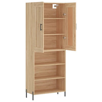 Thumbnail for Highboard Sonoma-Eiche 69,5x34x180 cm Holzwerkstoff