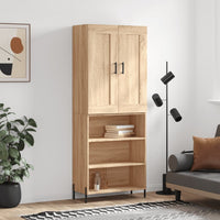 Thumbnail for Highboard Sonoma-Eiche 69,5x34x180 cm Holzwerkstoff