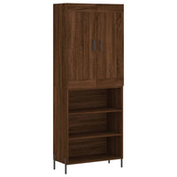 Thumbnail for Highboard Braun Eichen-Optik 69,5x34x180 cm Holzwerkstoff