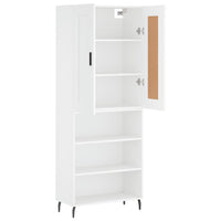 Thumbnail for Highboard Weiß 69,5x34x180 cm Holzwerkstoff