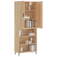 Thumbnail for Highboard Sonoma-Eiche 69,5x34x180 cm Holzwerkstoff