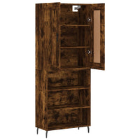 Thumbnail for Highboard Räuchereiche 69,5x34x180 cm Holzwerkstoff