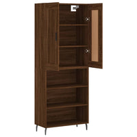 Thumbnail for Highboard Braun Eichen-Optik 69,5x34x180 cm Holzwerkstoff