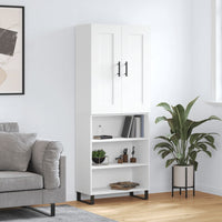 Thumbnail for Highboard Weiß 69,5x34x180 cm Holzwerkstoff