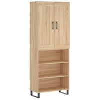 Thumbnail for Highboard Sonoma-Eiche 69,5x34x180 cm Holzwerkstoff