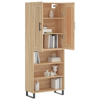 Thumbnail for Highboard Sonoma-Eiche 69,5x34x180 cm Holzwerkstoff