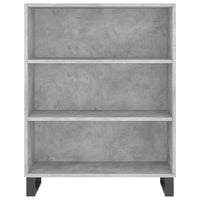 Thumbnail for Highboard Betongrau 69,5x34x180 cm Holzwerkstoff