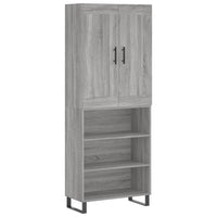 Thumbnail for Highboard Grau Sonoma 69,5x34x180 cm Holzwerkstoff