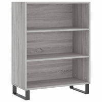 Thumbnail for Highboard Grau Sonoma 69,5x34x180 cm Holzwerkstoff