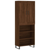 Thumbnail for Highboard Braun Eichen-Optik 69,5x34x180 cm Holzwerkstoff