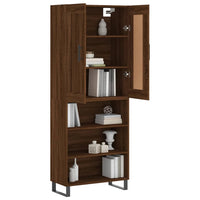 Thumbnail for Highboard Braun Eichen-Optik 69,5x34x180 cm Holzwerkstoff