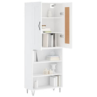 Thumbnail for Highboard Weiß 69,5x34x180 cm Holzwerkstoff