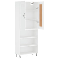 Thumbnail for Highboard Weiß 69,5x34x180 cm Holzwerkstoff