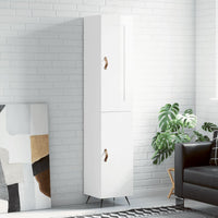 Thumbnail for Highboard Hochglanz-Weiß 34,5x34x180 cm Holzwerkstoff