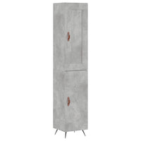 Thumbnail for Highboard Betongrau 34,5x34x180 cm Holzwerkstoff