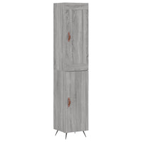 Thumbnail for Highboard Grau Sonoma 34,5x34x180 cm Holzwerkstoff
