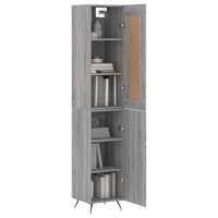 Thumbnail for Highboard Grau Sonoma 34,5x34x180 cm Holzwerkstoff