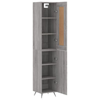 Thumbnail for Highboard Grau Sonoma 34,5x34x180 cm Holzwerkstoff