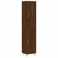 Thumbnail for Highboard Braun Eichen-Optik 34,5x34x180 cm Holzwerkstoff