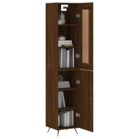 Thumbnail for Highboard Braun Eichen-Optik 34,5x34x180 cm Holzwerkstoff