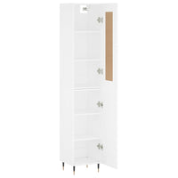Thumbnail for Highboard Weiß 34,5x34x180 cm Holzwerkstoff