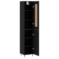 Thumbnail for Highboard Schwarz 34,5x34x180 cm Holzwerkstoff