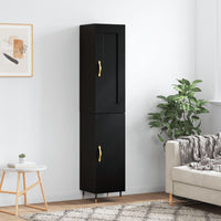Thumbnail for Highboard Schwarz 34,5x34x180 cm Holzwerkstoff