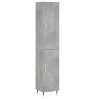 Thumbnail for Highboard Betongrau 34,5x34x180 cm Holzwerkstoff