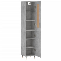 Thumbnail for Highboard Betongrau 34,5x34x180 cm Holzwerkstoff
