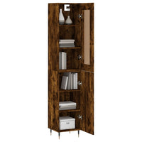 Thumbnail for Highboard Räuchereiche 34,5x34x180 cm Holzwerkstoff
