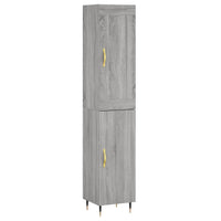 Thumbnail for Highboard Grau Sonoma 34,5x34x180 cm Holzwerkstoff
