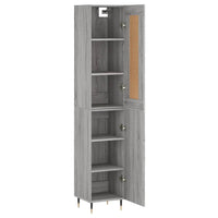 Thumbnail for Highboard Grau Sonoma 34,5x34x180 cm Holzwerkstoff