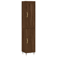 Thumbnail for Highboard Braun Eichen-Optik 34,5x34x180 cm Holzwerkstoff