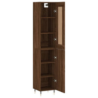 Thumbnail for Highboard Braun Eichen-Optik 34,5x34x180 cm Holzwerkstoff