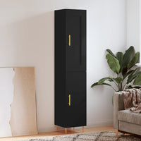 Thumbnail for Highboard Schwarz 34,5x34x180 cm Holzwerkstoff