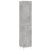 Thumbnail for Highboard Betongrau 34,5x34x180 cm Holzwerkstoff