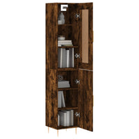 Thumbnail for Highboard Räuchereiche 34,5x34x180 cm Holzwerkstoff