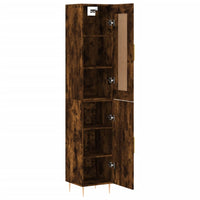 Thumbnail for Highboard Räuchereiche 34,5x34x180 cm Holzwerkstoff