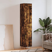 Thumbnail for Highboard Räuchereiche 34,5x34x180 cm Holzwerkstoff