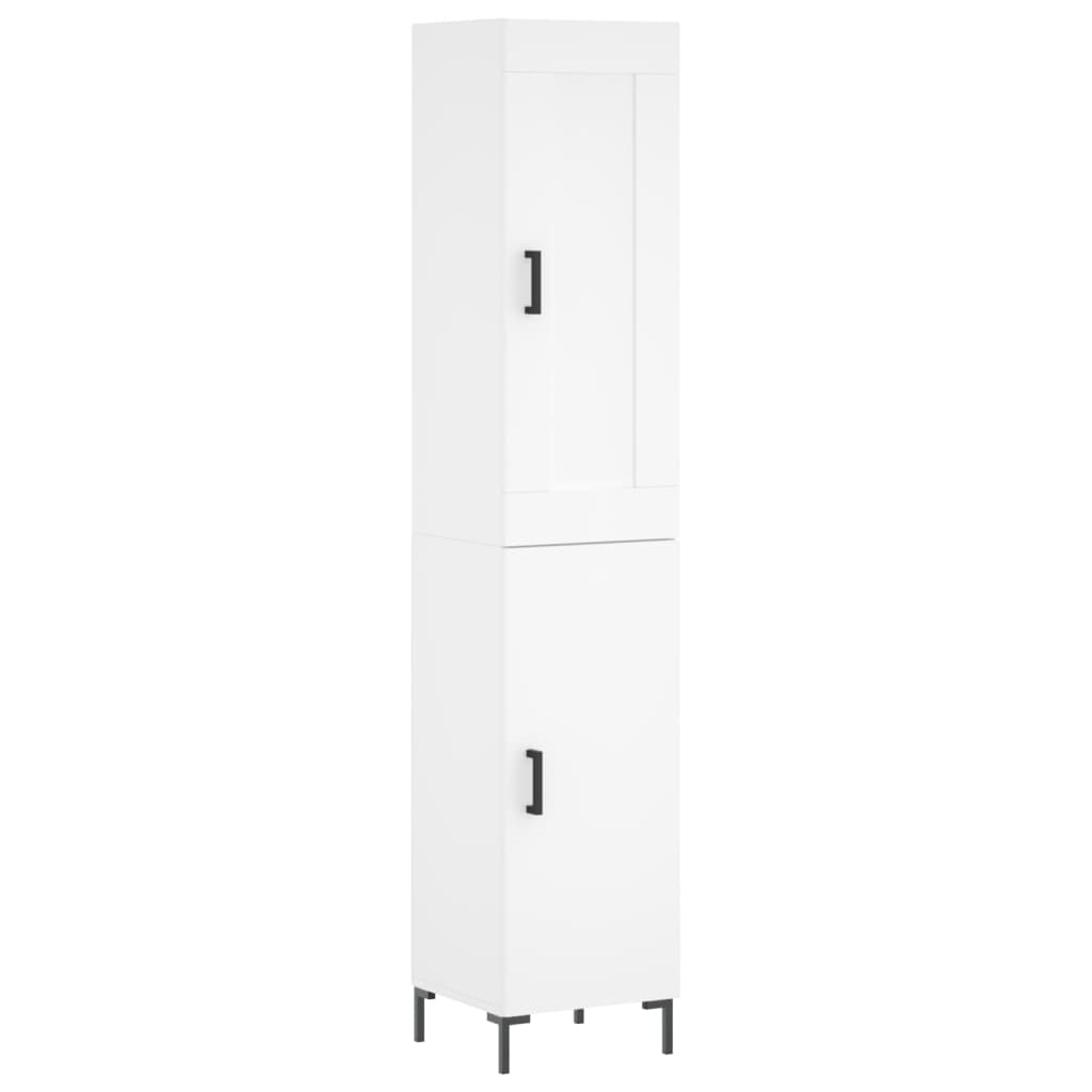 Highboard Weiß 34,5x34x180 cm Holzwerkstoff