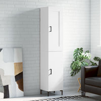 Thumbnail for Highboard Weiß 34,5x34x180 cm Holzwerkstoff