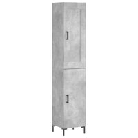 Thumbnail for Highboard Betongrau 34,5x34x180 cm Holzwerkstoff